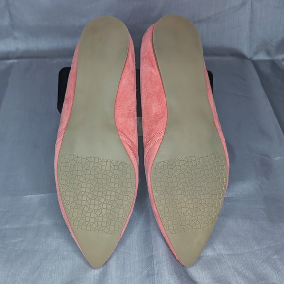 Audrey Brooke‎ Marte Suede Pointed Toe Flats Cutout Coral - Picture 8 of 10